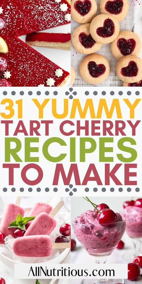 Recipes Using Dried Red Tart Cherries, Canned Cherries Recipes, Dried Tart Cherry Recipes, Dried Red Tart Cherry Recipes, Cherry Recipes Easy, Tart Cherry Recipes, Dried Cherry Recipes, Healthy Tart, Tart Cherries Recipes