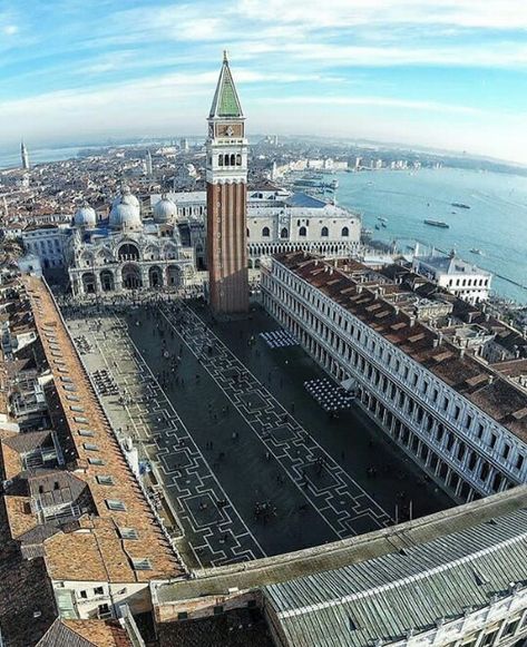 Piazza San Marco, Explore Italy, European Architecture, San Marco, Clock Tower, Grand Tour, Venice Italy, Favorite City, Daily Inspiration