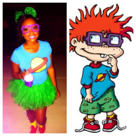 Chuckie Finster Halloween costume Lilo And Stitch Costume, Chuckie Finster, Stitch Costume, Chucky Costume, Teacher Halloween Costumes, Annual Halloween Party, Beetlejuice Halloween, 90s Costume, Girl Cosplay