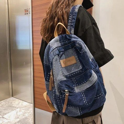 FLASH SALE ‼️‼️‼️ Unparalleled Versatility, Impeccable Design Traveling, working out, or heading to school? Your backpack needs to do more than just carry items; it should complement your lifestyle. Presenting a revolutionary backpack designed for the modern woman – a fusion of style, functionality, and safety. Explore its benefits, affordable price, tips for use, and latest trends and see product reviews on this link: https://emeralda.shop/back-packs/ or contact us via email: emeraldashop... Beg Sekolah, Mochila Jeans, Bag Packs, Denim Backpack, College Backpack, Estilo Preppy, Denim Patches, Blue Backpack, Genuine Leather Bags