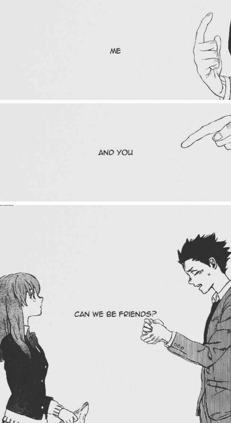 A Silent Voice Shoya And Shoko, Ishida And Nishimiya, Shoya Ishida Manga, No Love Wallpaper, Anime Sign, Shoko Nishimiya, Shoya Ishida, Can We Be Friends, Silence Voice