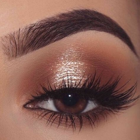 Soft Glam Eyeshadow, Glam Eyeshadow, Makeup Gold, Gold Eye Makeup, Rose Makeup, Eye Palettes, Neutral Eyes, Makeup Looks For Brown Eyes, Makeup Tricks