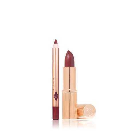 Pillow Talk Intense: Mini Pillow Talk Lip Kit | Charlotte Tilbury Charlotte Tilbury Medium Pillow Talk, Charlotte Tilbury Pillow Talk Medium, Charlotte Tilbury Mini, Pillow Talk Medium, Lip Liner And Lipstick, Pink Matte Lipstick, Pillow Talk Lipstick, Revolution Lipstick, Charlotte Tilbury Lipstick