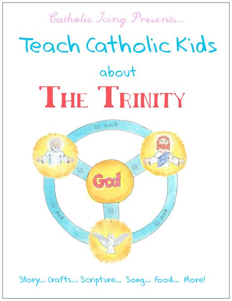 Teach Catholic Kids About The Trinity- A New Book For St. Patrick’s Day Trinity Sunday, Ccd Activities, Catholic Kids Crafts, Catholic Icing, Religion Activities, Blessed Trinity, Trinity Catholic, Booklet Cover, Infant Room