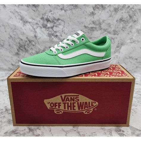 Vans Ward Canvas Summer Green Women's Shoes Size 7.5 Size: 7.5 Color: Green Material: Canvas Condition: New With Box. Vans Shoes Women, Suede Vans, Maroon Shoes, Galaxy Shoes, Burgundy Sneakers, Vans Green, Green Vans, Leopard Print Sneakers, Pink Vans