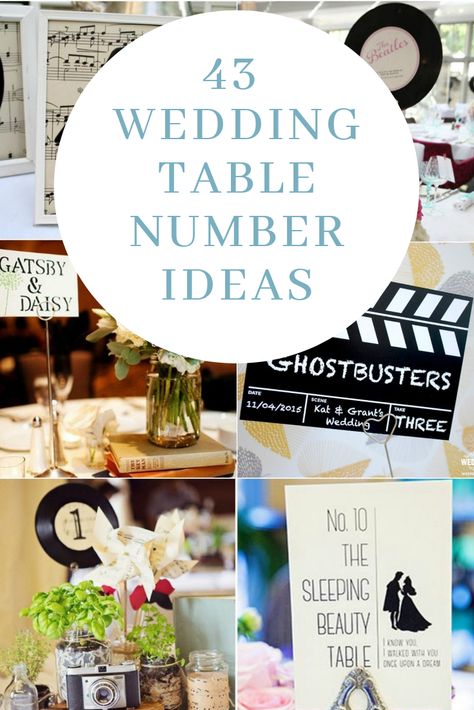 An amazing collection 9f inspiring wedding table numbers. Add lovely details into your wedding styling with these gorgeous wedding table numbers. Instead Of Table Numbers, Creative Wedding Table Names, Ideas For Table Numbers For Wedding, Cricut Wedding Table Numbers, Wedding Table Names Ideas, Table Names Wedding Ideas, Table Names For Wedding, Table Names Instead Of Numbers, Table Number Centerpieces