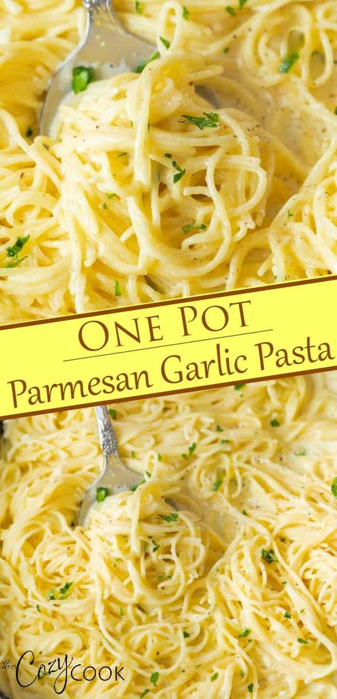 Parmesan Garlic Sauce, Spaghetti Dishes, Recipe Healthy Dinner, Garlic Parmesan Pasta, Pasta Side Dishes, Pasta Sides, Diner Recept, Healthy Salmon, Creamy Parmesan