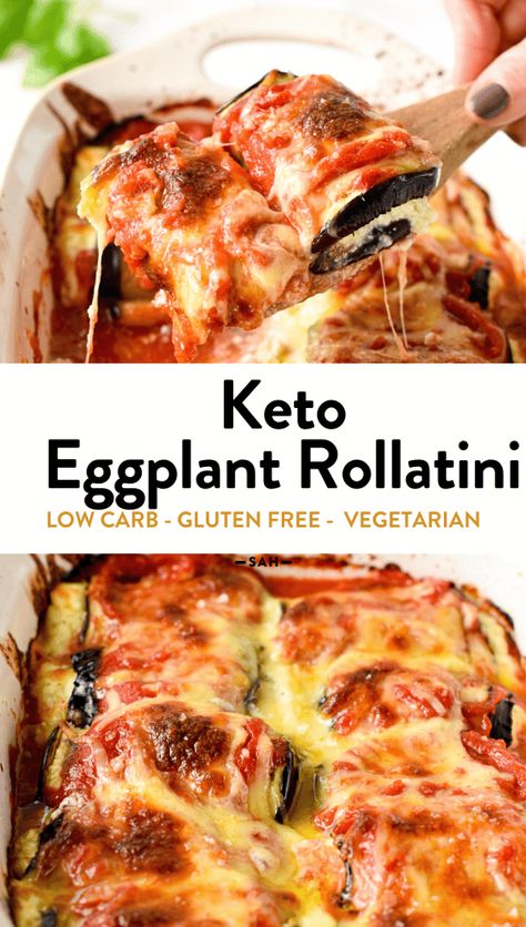 Eggplant And Ground Beef Recipes Keto, Low Carb Eggplant Rollatini, Eggplant Rollatini Recipe Healthy, Egg Plant Rollatini Baked Eggplant, Eggplant And Ricotta Recipes, Rosa Bianca Eggplant Recipes, Eggplant Salads, Keto Eggplant Recipes, Italian Eggplant Recipes