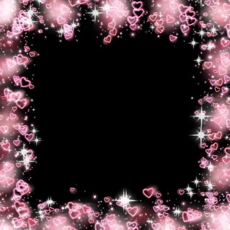 Emo Border Png, Y2k Frame Png, Heart Border Overlay, Cute Frames For Edits Aesthetic, Kawaii Picture Frame, Y2k Frames Template, Kawaii Frame Png, Y2k Borders Frame, Glitter Frame Png Gif