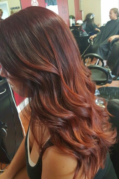 Red balayage Redhead Facts, Magenta Hair Colors, Red Balayage Hair, Brunette Medium, Winter Hair Colors, Rambut Brunette, Red Ombre Hair, Magenta Hair, Fall Hair Color Trends