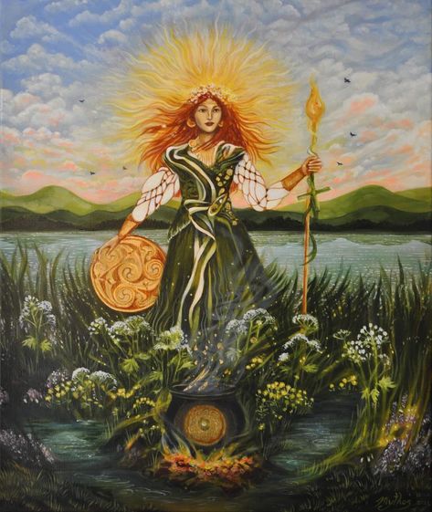 Celtic Deities, Goddess Magick, Irish Goddess, Celtic Druids, Celtic Gods, St Brigid, Celtic Goddess, Celtic Mythology, Celtic Tree