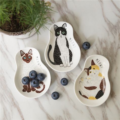 Keyboard Theme Aesthetic, Gboard Keyboard Theme Aesthetic, Cat Kingdom, Cute Kitchenware, Ceramic Cat Bowl, Cat Rules, Sushi Boat, Small Business Gift Ideas, Ceramic Cats