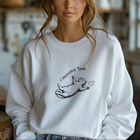 Cat Yoga Sweatshirt, Cat Pilates Sweater, Pilates Sweatshirt, Yoga Shirt, Gift for Yogi, Yoga and Cats, Funny Pilates, Cat Workout,Yoga gift Pilates Sweatshirt, Cat Workout, Sweatshirts Design, Yoga Sweatshirt, Yoga Prints, Warm Fabric, Cat Yoga, Yoga Shirt, Cats Funny