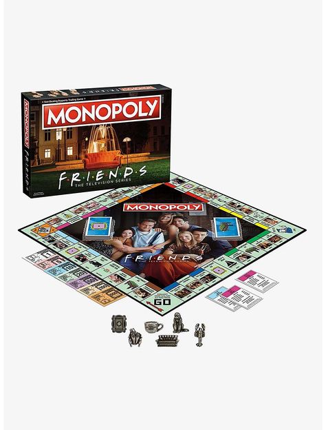 Friends Board Game, Estilo Rachel Green, Monica Chandler, Friends Tv Show Gifts, Friends Tv Quotes, Monopoly Board Game, Orange Couch, Friends Merchandise, Monopoly Board