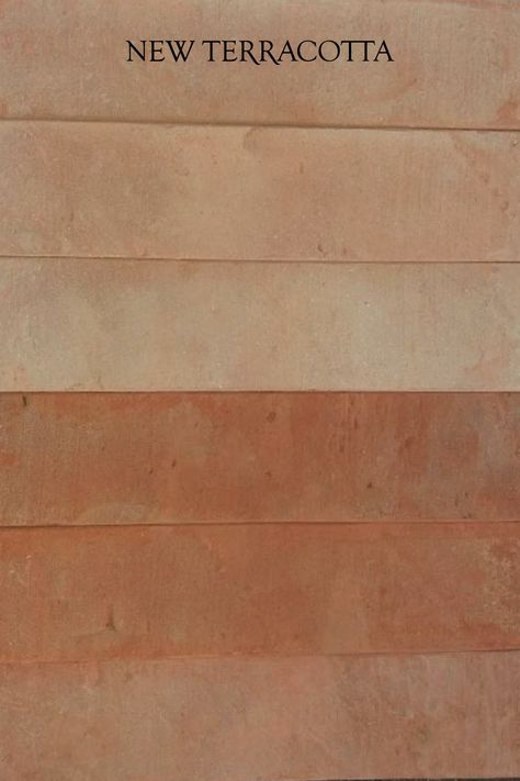 Concrete And Terracotta, Terracotta Plaster Wall, New Terracotta Tiles, Terracotta Limewash Walls, Terracotta Limewash, Terrocota Designs, Terra Cotta Aesthetic, Terracotta Wall Color, Terracotta Architecture