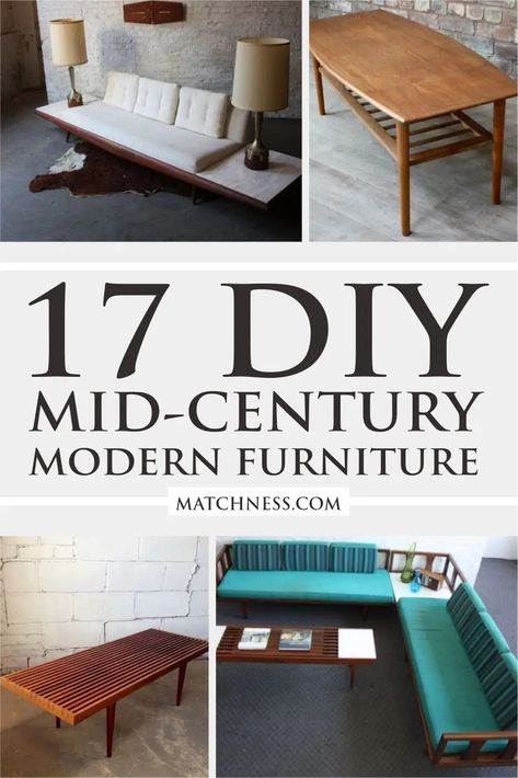 Mid Century Diy Projects, Mid Century Furniture Diy, Mid Century Modern Furniture Plans, Diy Mid Century Modern Furniture, Diy Mid Century Modern Decor, Mid Century Diy, Diy Mid Century Modern, Mid Century Modern Couch, Diy Modern Furniture