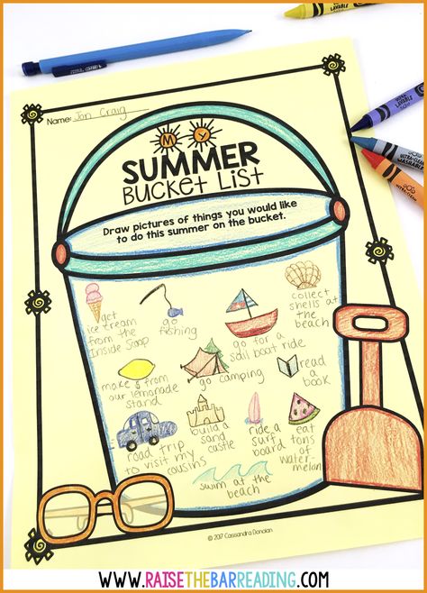 Low Prep End of Year Activities for Elementary Students - Raise the Bar Reading Book Writing Prompts, Tutoring Reading, Eoy Activities, June Activities, Activities For Elementary Students, Summer School Activities, Reading Week, Transition Activities, End Of Year Party