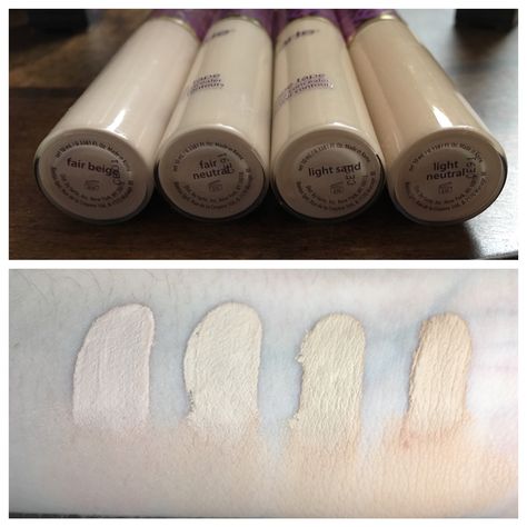 Tarte shape tape concealer swatches. Swatches in natural light and blended out at the bottom of the swatch. Tarte Concealer Swatches, Tarte Shape Tape Concealer Swatches, Shape Tape Concealer Swatches, Concealer Swatches, Tarte Concealer, Usa Makeup, Makeup App, Foundation Swatches, Tarte Shape Tape Concealer