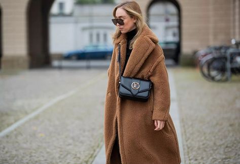 This Max Mara Coat Is A Transeasonal Must-Have | Editorialist Bear Coat Outfit, Teddy Bear Coat Outfit, Max Mara Teddy Coat, Teddy Coat Outfit, Cashmere Hair, Street Couture, Max Mara Coat, Teddy Bear Coat, Cashmere Cape