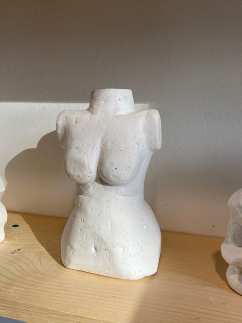 female figure carved from plaster Plaster Sculpture Ideas, Carving Plaster, Plaster Carving, Female Experience, School Homework, Plaster Sculpture, Sculpture Ideas, Female Figure, Homework