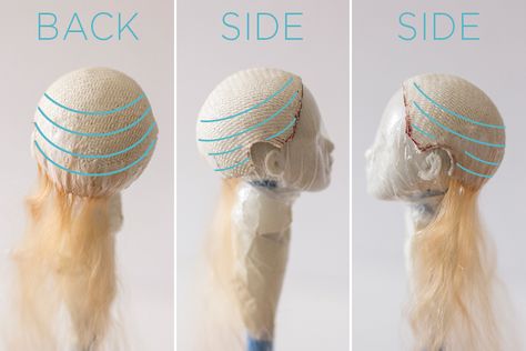 Diy Doll Wig, Make A Wig, Art Doll Tutorial, Doll Making Tutorials, Diy Wig, Sculpted Doll, Doll Wig, Idee Cosplay, Polymer Clay Dolls