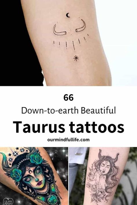 Taurus Aesthetic Tattoo, Taurus Zodiac Tattoo, Zodiac Nails, Taurus Aesthetic, Bull Skull Tattoos, Taurus Constellation Tattoo, Taurus Tattoo, Cowgirl Tattoos, Earth Beautiful