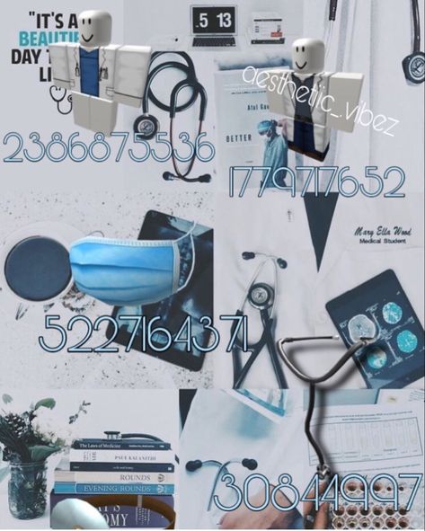 Work Outfit Codes For Bloxburg, Roblox Bloxburg Hospital Decals, Bloxburg Hospital Outfit Codes, Hospital Decal Codes Bloxburg, Hospital Codes Bloxburg, Hospital Bloxburg Codes, Bloxburg Medical Decals, Roblox Hospital Decals, Bloxburg Uniform Codes School