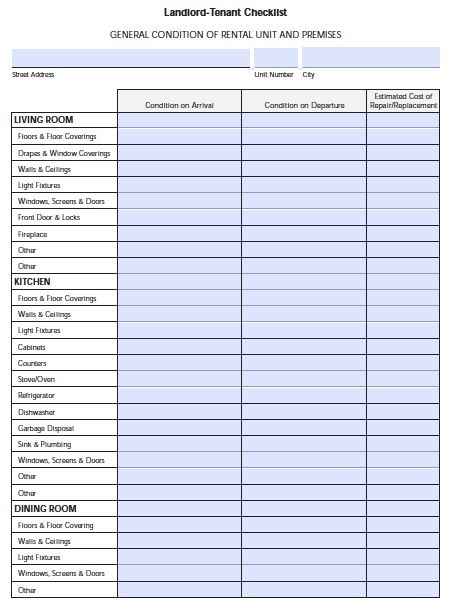 florida-landlord-tenant-move-in-checklist Rental Checklist Free Printable, Landlord Checklist Rental Property, Moving Checklist Printable, Move In Checklist, Landlord Tips, Rental Property Investment, Legal Letter, Eviction Notice, Rental Property Management