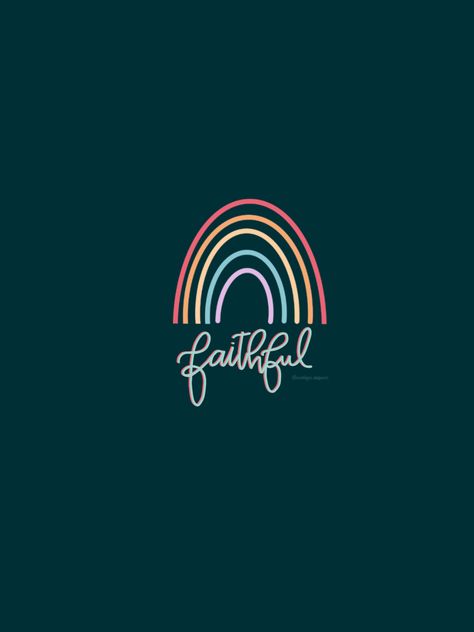 God's Rainbow, Christian Music Playlist, He Is Faithful, Background Instagram, Promise Keeper, Phone Decor, Bible Quotes Wallpaper, Bible Motivation, Iphone Backgrounds