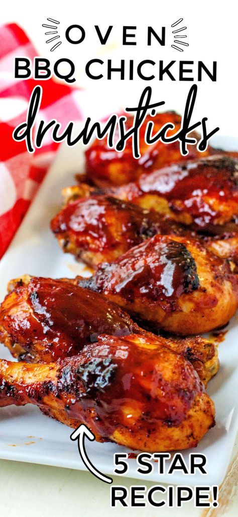 Chicken Drumsticks In Oven, Baked Bbq Chicken Drumsticks, Drumstick Recipes Oven, Baked Bbq Chicken Legs, Baked Bbq Chicken Recipes, Oven Bbq Chicken, Bbq Chicken Drumsticks, Chicken Drums, Easy Oven Baked Chicken