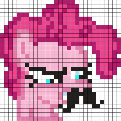 Pony Bead Templates, Pinkie Pie Perler Bead Pattern, Candy Perler Bead Patterns, Miku Kandi Pattern, Kandi Pixel Art, Perler Bead Patterns Mlp, Icp Perler Bead Patterns, Scene Perler Bead Patterns, Scene Perler Beads