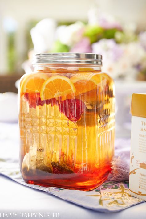 Sun Tea Recipe Sun Tea Recipe 1 Gallon, Sun Tea Recipe, Solar Witch, Sun Tea Recipes, Witchy Recipes, Pina Colada Mocktail, Drinks For Summer, Pitcher Drinks, Blueberry Smoothie Recipe