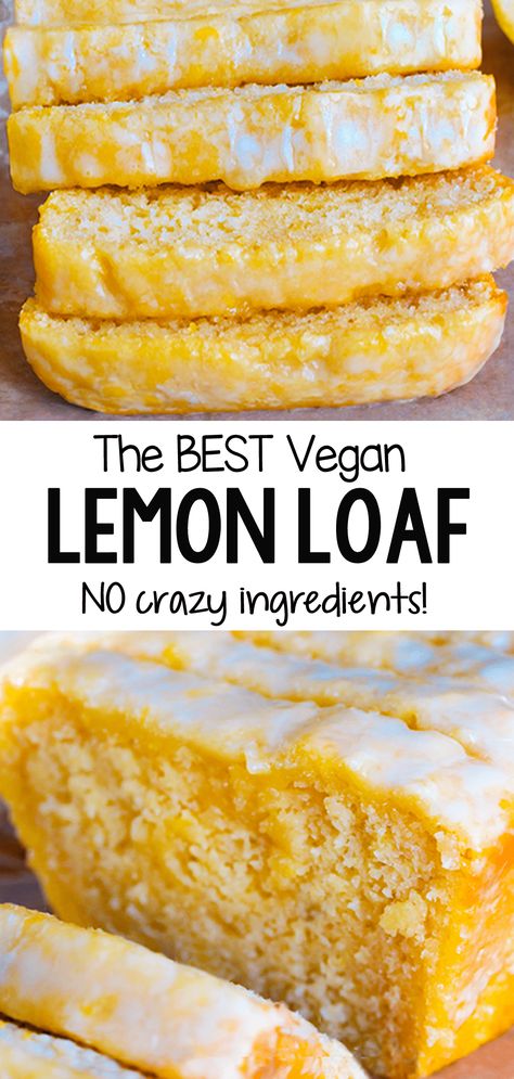 The Best Healthy Vegan Lemon Bread Recipe For Breakfast Vegan Non Processed Recipes, Lemon Bread Recipe Healthy, Fresh Vegan Meals, Healthy Lemon Cake, Vegan Lemon Loaf, Vegan Baked Goods, Lemon Bread Recipe, Ella Vegan, Regulation Activities