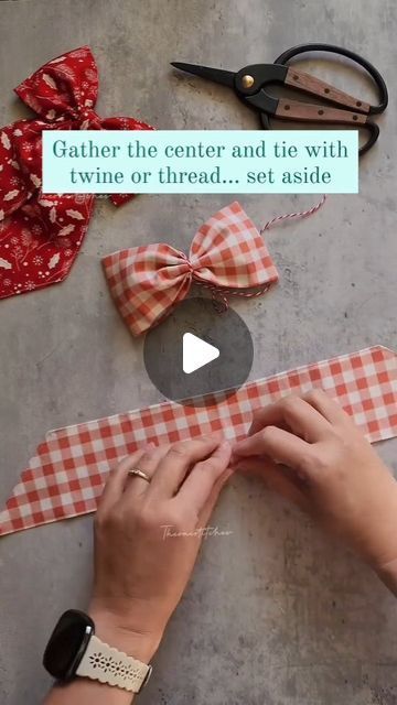 Make Bows For Hair, Diy Hair Bows With Ribbon No Sew, Hairbow Making Tutorials, No Sew Fabric Bows, Satin Ribbon Bow Diy, Diy Hair Ribbon Bows, How To Make A Bow With Cloth, Sewing Bow Pattern, Hair Bow Ideas Diy