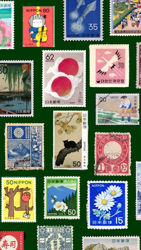 #stamps#japan#japanese#vintage#retro#wallpaper #art #vibes #aesthetic Japan Vintage Aesthetic, Art Vibes Aesthetic, Cafe Racer Moto, Retro Japanese, Aesthetic Japan, Wallpaper Art, Japanese Aesthetic, Japanese Vintage, Retro Wallpaper