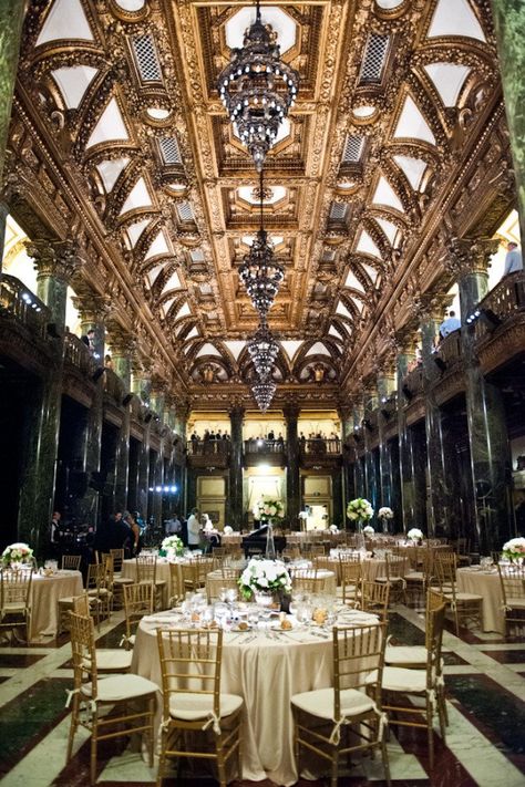 Oh my god! Can I get get married there now? I don't have to know the groom. -rp Art Deco Wedding Venue, Glamorous Wedding Venue, Gatsby Art, Great Gatsby Wedding, Wedding Themes Fall, Casas Coloniales, Pennsylvania Wedding, Pittsburgh Weddings, Gatsby Wedding