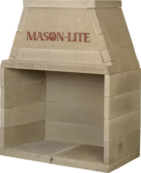 Traditional - Masonry Fireplace Industries, Inc. Rustic Outdoor Fireplace, Outdoor Fireplace Kits, Fireplace Kits, Masonry Fireplace, Fireplace Beam, Concrete Fireplace, Traditional Fireplace, Gas Logs, Rustic Outdoor