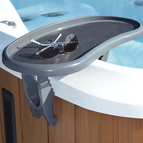 Hot Tub Patio, Tub Tray, Portable Hot Tub, Hot Tub Accessories, Hot Tub Backyard, Pergola Attached To House, Spa Accessories, Patio Roof, Hot Tub Outdoor