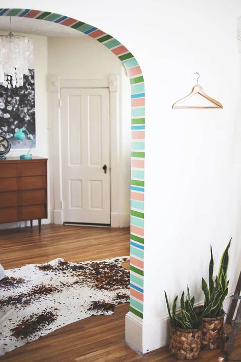 25+ Decor Projects for Renters (Or Anyone) - A Beautiful Mess Washi Tape Wall, Washi Tape Uses, Family Gallery Wall, Cozy Dorm Room, Tape Wall, Washi Tape Crafts, Washi Tape Diy, Tape Crafts, Beautiful Mess