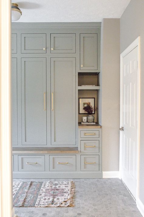 Transitional Mudroom, Mudroom Renovation, Entryway Small, Mudroom Remodel, Ideas Entryway, Mudroom Cabinets, Mudroom Flooring, Mudroom Makeover, Laundry Room/mud Room