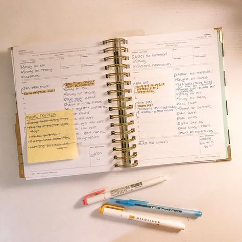 Organized Planner Aesthetic, Planner Organization Aesthetic, Day Designer Planner Ideas, College Planner Organization, Planner Organization College, Aesthetic Daily Planner, Daily Planner Ideas, Daily Planner Templates, Day Designer Planner