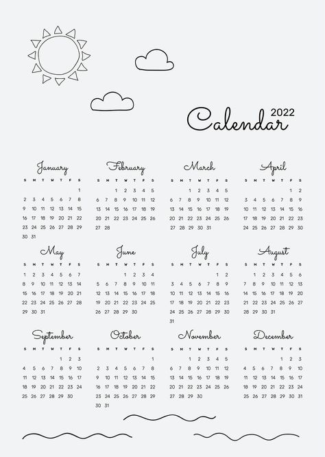 Download free psd / image of Cute 2022 monthly calendar template psd, minimal doodle illustration by Sasi about calendar 2022, calendar template, 2022, calendar, and calendar 2022 design 3988598 Cute Doodle Drawing, December Printable, Wall Calendar Design, Calendar Design Template, December Calendar, Cute Calendar, Monthly Calendar Template, Calendar 2022, 2022 Calendar