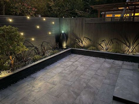 Paved Grass Free Yard Ideas -sunrise_landscapes Free Yard Ideas, Paved Backyard Ideas, Lawn Free Yard, Garden Ideas Patio, Hardscape Backyard, Yard Remodel, Modern Patio Design, Backyard Ideas For Small Yards, Small Yard Landscaping