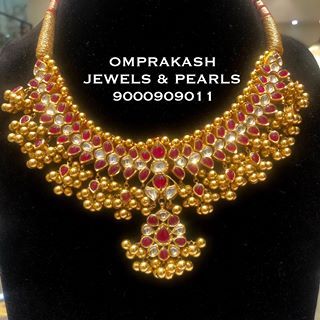 Tussi Necklace Gold, Tussi Necklace, Ruby Chain, Red Stone Necklace, Gold Necklace Indian, Gold Necklace Indian Bridal Jewelry, Traditional Jewellery, Antique Jewelry Indian, Bold Necklace