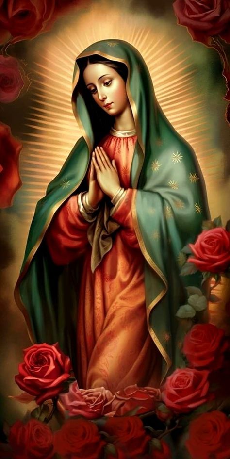 Mother Mary Wallpaper, Virgin Mary Picture, Mary Jesus Mother, Virgin Mary Art, Mother Mary Images, Financial Prosperity, Mexican Culture Art, Catholic Pictures, Jesus Artwork