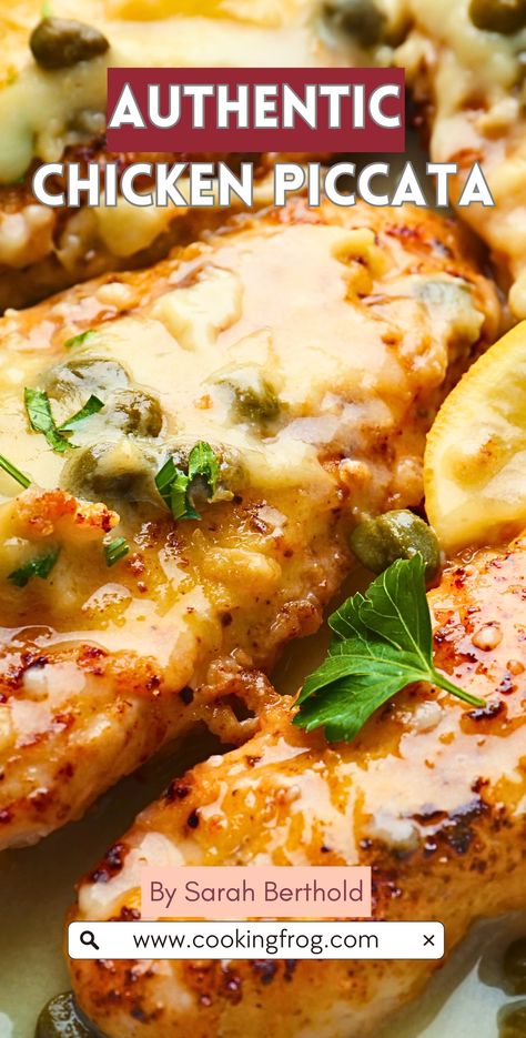 Italian Chicken Piccata, Piccata Recipe, Chicken Piccata Recipe, Meat Meals, Italian Chicken Recipes, Greek Lemon Chicken, American Recipes, Chicken Piccata, Italian Chicken