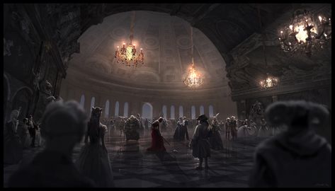 Royal Ballroom Fantasy Ballroom, Royal Ballroom, Dark Castle, Royal Ball, Adventure Map, Paintings Abstract, Pencil Sketches, Environment Concept Art, Elements Of Art