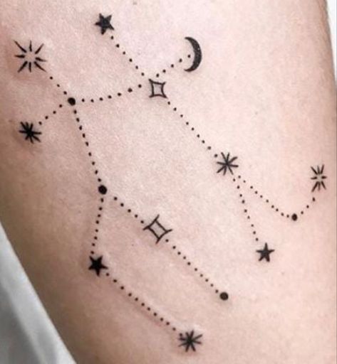 Colour Tattoo For Women, Colour Tattoo, Astrology Tattoo, Weird Tattoos, Each Zodiac Sign, Gemini Facts, Zodiac Symbols, The Cosmos, Star Sign