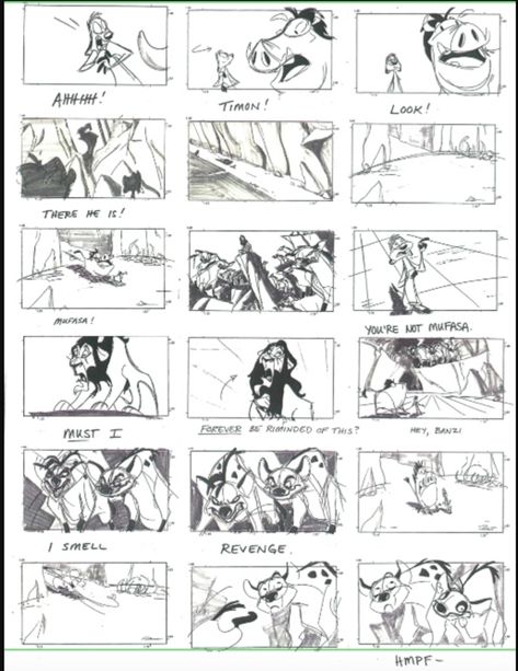 38 Fantastic Storyboard Examples (2020 Guide) | Topsheet Disney Storyboard, Storyboard Examples, Lion King Story, Storyboard Drawing, Storyboard Ideas, Illustration Reference, Storyboard Illustration, Animation Storyboard, Lion King Art