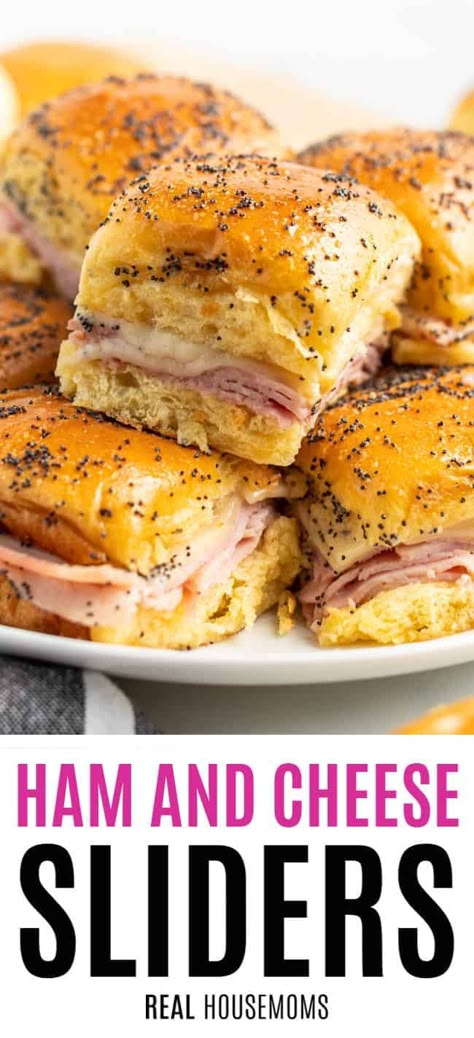 Sandwich Sliders, Sliders Recipes Hawaiian Rolls, Ham Cheese Sliders, Ham And Cheese Sliders, Cheese Sliders, Hawaiian Rolls, Slider Recipes, Football Food, Chapati